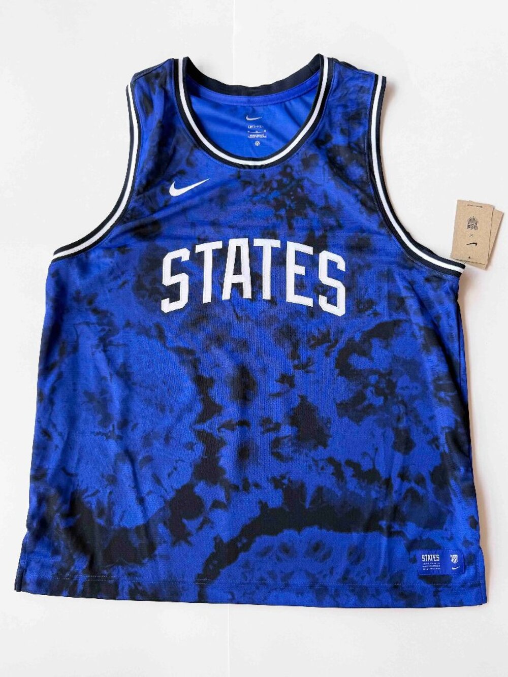 NIKE USMNT 'States' Basketball-Style Jersey Men's Size X-Large Blue